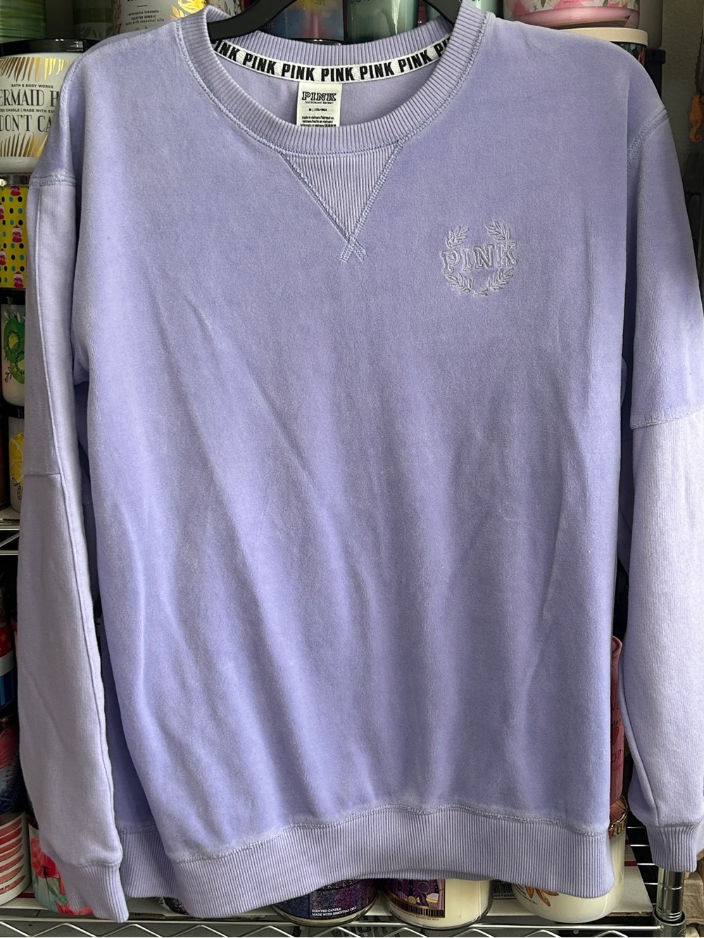 PINK Victoria's Secret Lavender Crewneck Sweatshirt